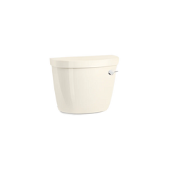 Kohler K-31615-96 Cimarron 1.28 GPF Flush Toilet Tank with Lid, Biscuit