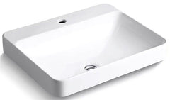 Kohler K-2660-1-0 Vox Rect Vessel W/faucet Deck