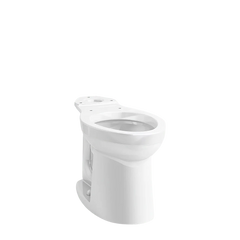 Kohler K-25076-SS-0 Kingston Elongated Front Toilet Bowl White