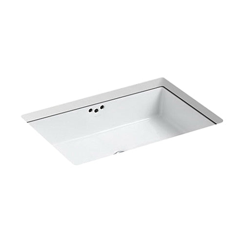 Kohler K-2297-0 Kathryn Vitreous China Undermount Bathroom Sink, 23-7/8 inch x 15-5/8 inch, White