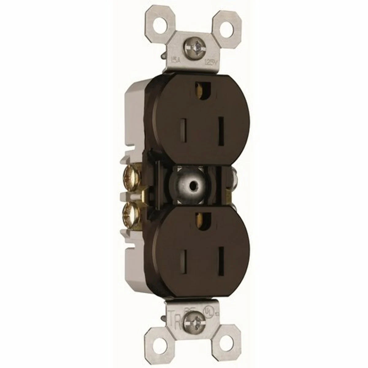 Legrand 3232TR Tramper-Resistant Duplex Grounding Receptacle 15 Amp 125 Volt