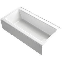 Kohler K-838-0 Bellwether 60 inch x 30 inch Cast Iron Bath With Integral Apron, Right Hand Drain