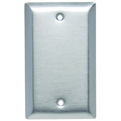 Legrand-Pass & Seymour SS13 Smooth Metal Wall Plate Single Gang Blank Box Mounted Stainless Steel