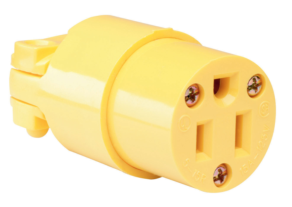 Legrand 4887-Y Pass & Seymour Commercial Grade Connector 15A Yellow