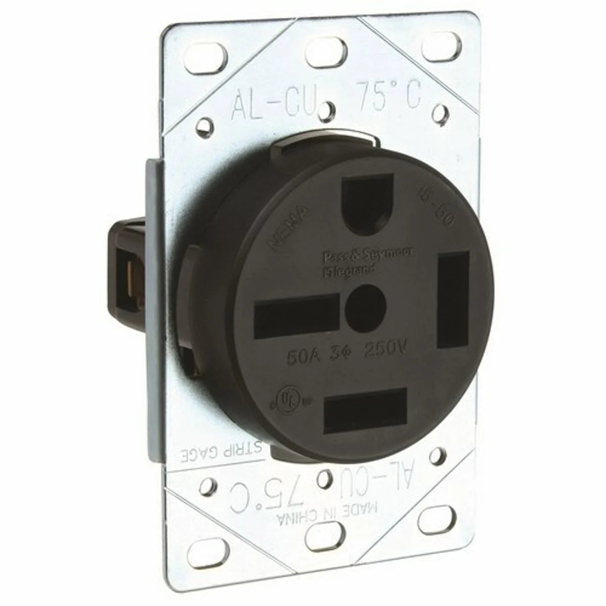 Legrand-Pass & Seymour 5750 Straight Blade Receptacle 50amp 250v