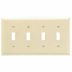 Legrand TP4-I Trademaster Plate 4gang 4toggle Ivory