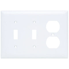 Legrand TP28-W Trademaster Plate 3gang 2toggle 1duplex White