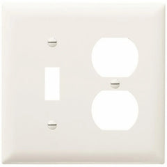 Legrand TP18-W TP18W Toggle Wallplate, 2 Gang, White