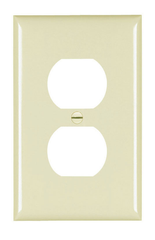 Legrand TPJ8I Pass & Seymour TPJ8-I 1Gang Wall Plate, Duplex Receptacle, Nylon, Jumbo - Ivory