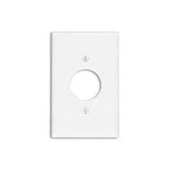 Leviton 80504-W Wallplate, Midway Size, 1-gang, 1.406-inch Hole