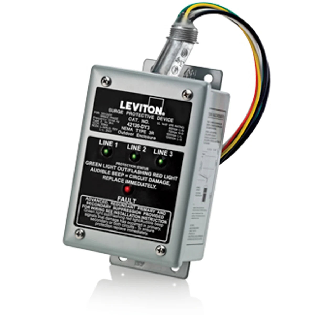 Leviton 42120-DY3 120/208V 3-Phase WYE 220V 3-Phase Delta Surge Panel Enhanced Noise