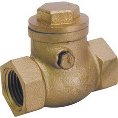 Matco-Norca 101-004NL 3/4 inch Brass Swing Check Valve Imported Lead-Free FIP x FIP