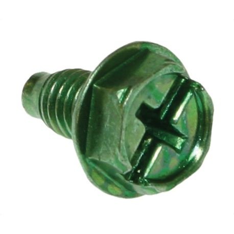 Metallics JGSH20 Combination Grounding Screw, #10-32 Screw, 3/8 in OAL, 2 in Phillips/Slotted Drive, Steel