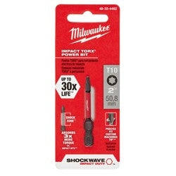 Milwaukee 48-32-4482 SHOCKWAVE 2 in. Impact Torx T10 Power Bit