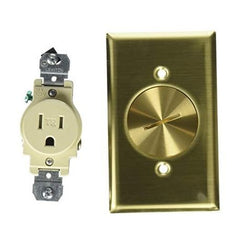 Mulberry 94111 Standard Wallplate, 1 Gang, 4-1/2 in H x 2-3/4 in W, Solid Brass