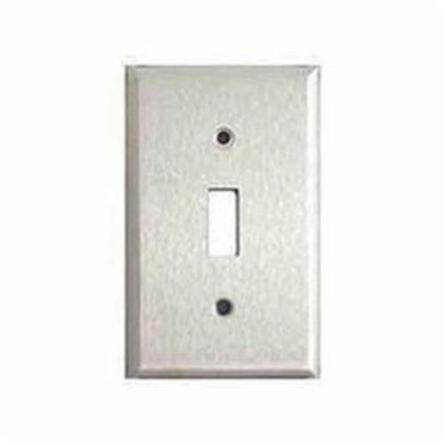 Mulberry 97071 Standard Wallplate, 1 Gang, 4-1/2 in H x 2-3/4 in W, 430 Stainless Steel