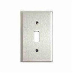 Mulberry 97071 Standard Wallplate, 1 Gang, 4-1/2 in H x 2-3/4 in W, 430 Stainless Steel