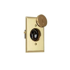 Mulberry 94091 Standard Wallplate, 1 Gang, 4-1/2 in H x 2-3/4 in W, Solid Brass