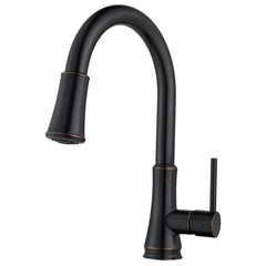 Pfister G529-PF2Y Pfirst Series 1 Handle Pull-Down Kitchen Faucet in Tuscan Bronze