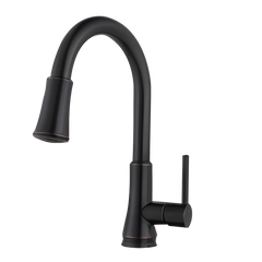 Pfister G529-PF2Y Pfirst Series 1 Handle Pull-Down Kitchen Faucet in Tuscan Bronze