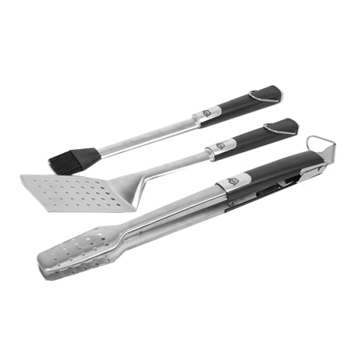 Pit Boss 67392 3-Piece Soft Touch Stainless Steel BBQ Tool Set