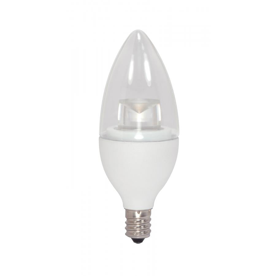 SATCO S29618 LED Candle 3.5 Watt 2700K Candelabra Base 120 Volt