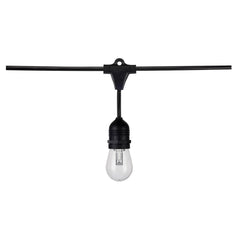 Satco S8031 24-Foot LED String Light Fixture with 12-S14 Lamps - 12 Volts - RGBW with Infrared Remote