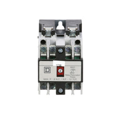 Square D 8501XO40V02Y414 110/120 VAC 10/5 Amp 4-Pole 4NO Panel Mount AC Operated Control Relay