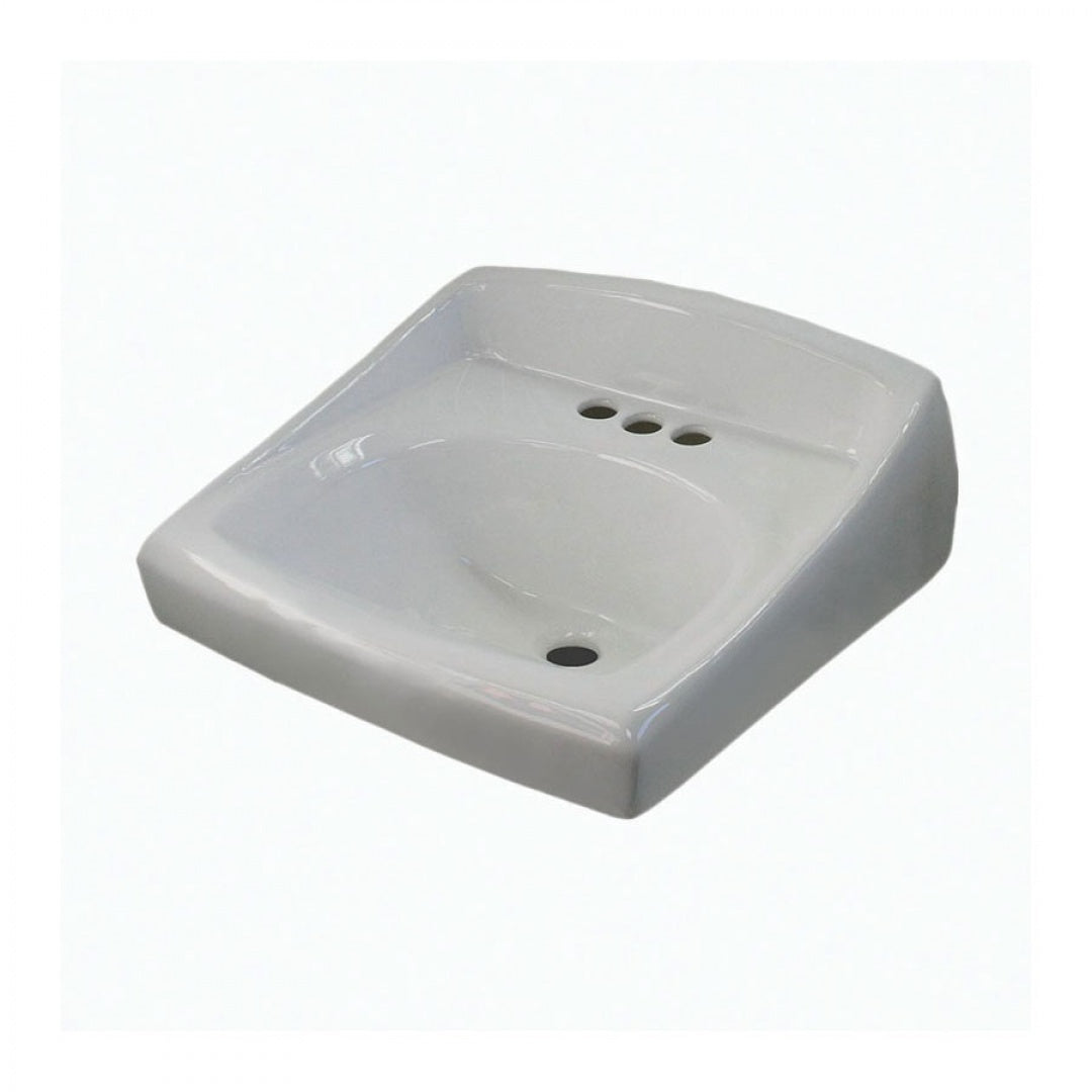 Sloan 3873003 SS3003 WALL HUNG SINK W/BK SPL 4 C'SET