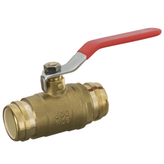 Sioux Chief 648-CG7FP 648 Series 2 in. Brass Full Port Solvent Weld 600# Ball Valve