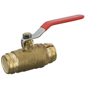 Sioux Chief 648-CG2FP 648 Series 1/2 In. Brass Full Port Solvent Weld 600# Ball Valve