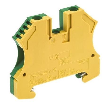 Weidmuller 1010200000 Terminal Block, DIN Rail Mount, Screw Connection, 720 A, 2 Positions, 8 AWG to 20 AWG