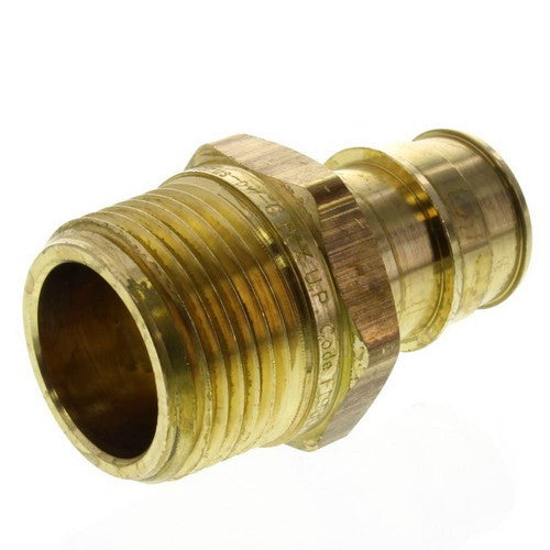 Uponor Wirsbo LF4525050 ProPEX 1/2 inch Brass Male Adapter Lead Free PEX Barb x MIP