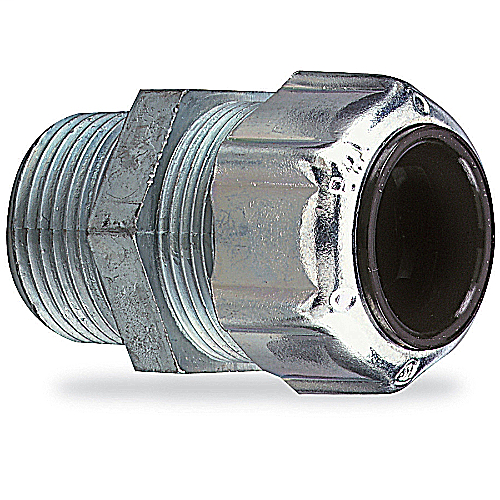 ABB 2522 1/2 Straight General Purpose Cable Gland / Strain Relief Cord Connector - Cord Range: .375 - .500