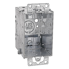 ABB CWN-25 Steel City CWN-25 14cu.in Gangable Steel Switch Box with Ears and Clamp