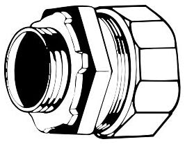 ABB HC-402 Steel City 3/4 Rigid/IMC Steel Compression Connector