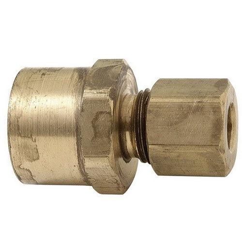 BrassCraft 66-6-4X Rough Brass Lead-Free Reducing Adapter, 3/8 inch OD x 1/4 inch, Compression x FIP