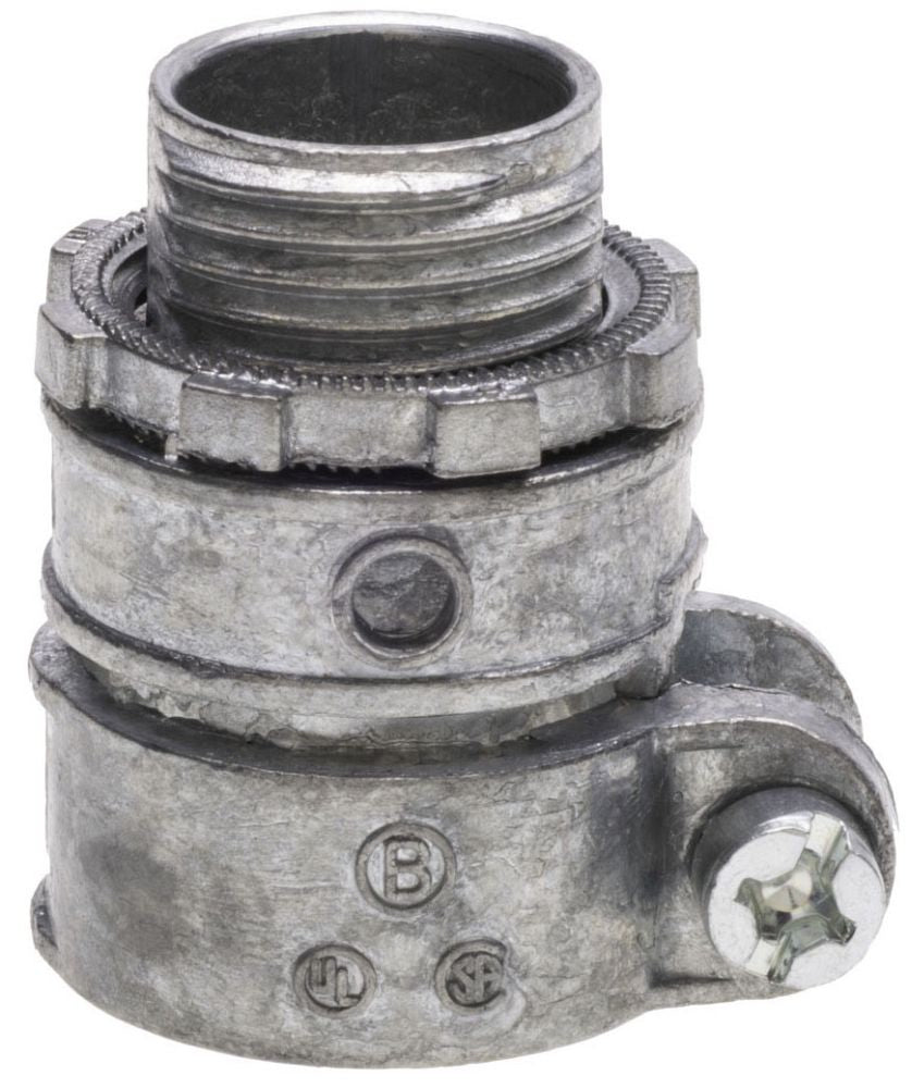 Bridgeport 407-DC2 Flexible Conduit Connector 1/2 SQZ