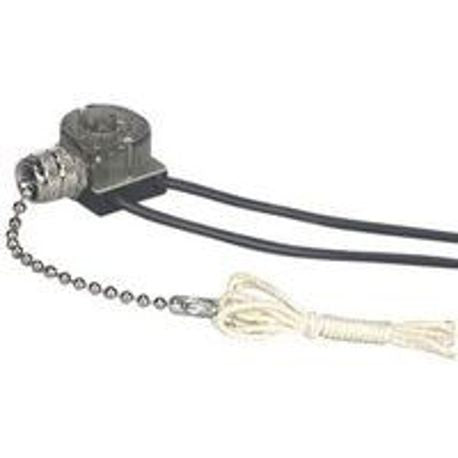 EATON 458NP-BOX Canopy Pull Chain Switch With End Bell 125/250 VAC 1/3 A