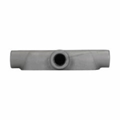 Eaton BT6 Crouse-Hinds series conduit body, Type BT, 2 in Hub, Copper-Free Aluminum, Electro-Galvanized