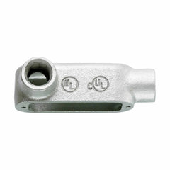 Eaton LL200M Crouse-Hinds Series Condulet Form 5 Conduit Outlet Body, Malleable Iron, 2 in Hub