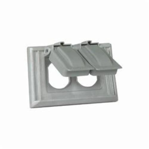 Eaton S1952 Weatherproof Outlet Box Cover, 4.56 in L x 2.87 in W x 1.04 in D, Duplex Receptacle