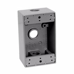 Crouse-Hinds TP7010 Weatherproof Outlet Box 1-Gang 18 cu in