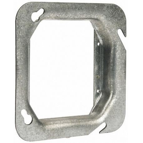 Crouse-Hinds TP587 4-11/16 Square Box Cover, 2-Device, 5/8 Raised, 8.0cu.in, Steel