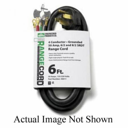 Engineered Products Company 40011 RANGE CORD 50A 6FT BLACK