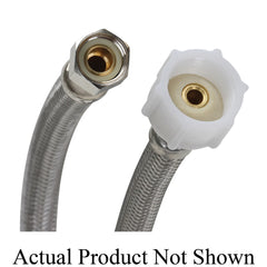 Fluidmaster PRO1T20 Pro Series 3/8 in x 7/8 in. x 20 in. Braided Stainless Toilet Flexible Water Connector