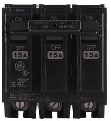 GE THQL32015 THQL Molded Case Circuit Breaker, 120/240 VAC, 15 Amp, 10 kAIC, 3 Poles