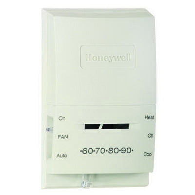 Honeywell T834C2499 20 - 30VAC 1-Heat/1-Cool Thermostat, Premier White