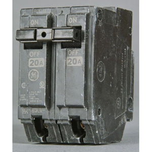 GE THQL2150 THQL Molded Case Circuit Breaker 120/240 VAC 50 Amp 10 kA Interrupt 2 Pole