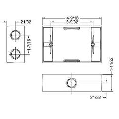 Hubbell 5400-0 RACO WP ADAPT EXT 1G 6 (1/2 OUTLET)